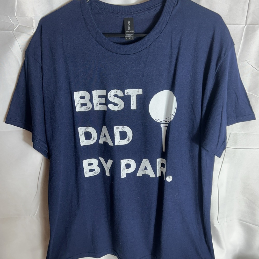 Best Dad By Pa Golf Shirt Mens Size Large